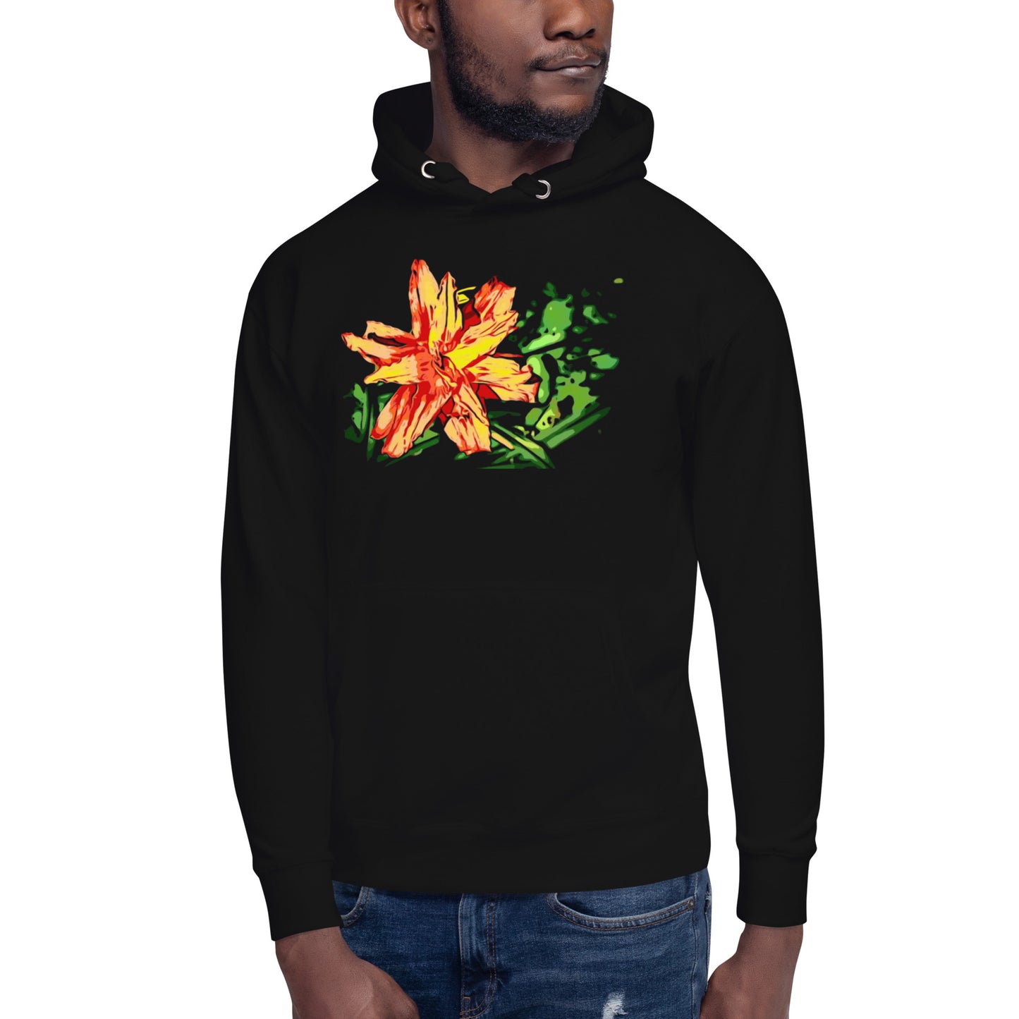 Orange Flower Unisex Hoodie