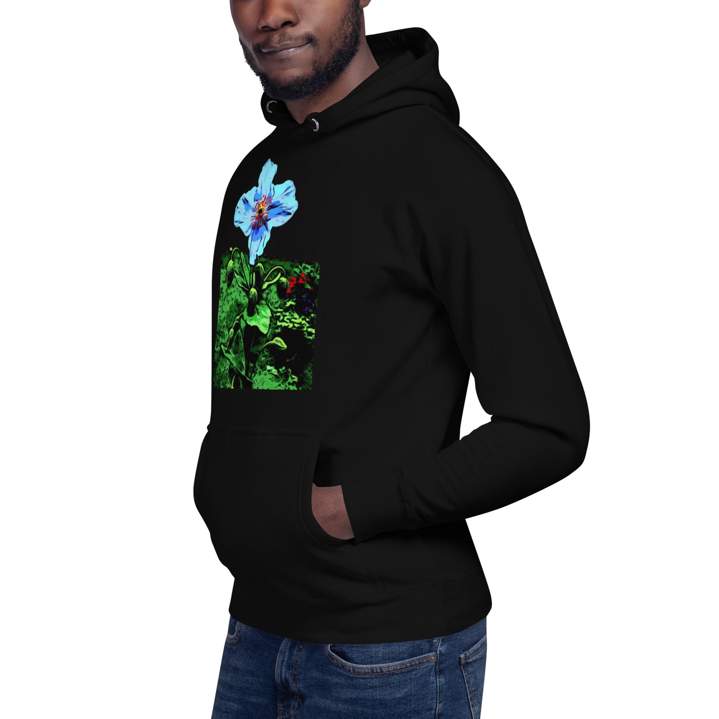 Blue Poppy Flower Unisex Hoodie