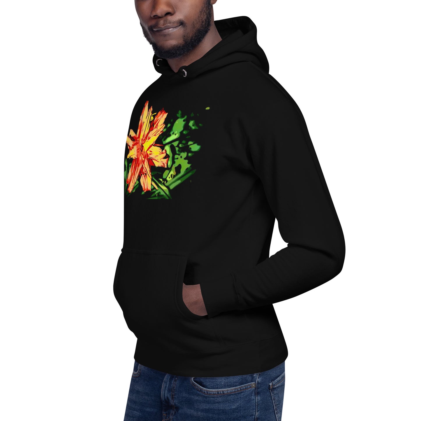 Orange Flower Unisex Hoodie