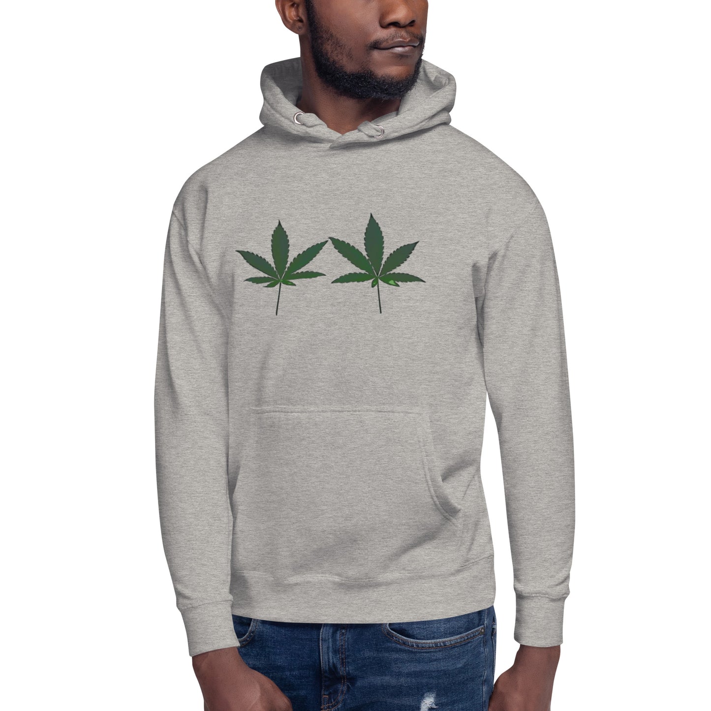 Green Cannabis Leaves Unisex Hoodie
