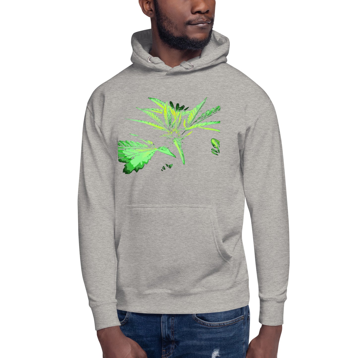 Close Up Praying Cannabis Plant Unisex Hoodie
