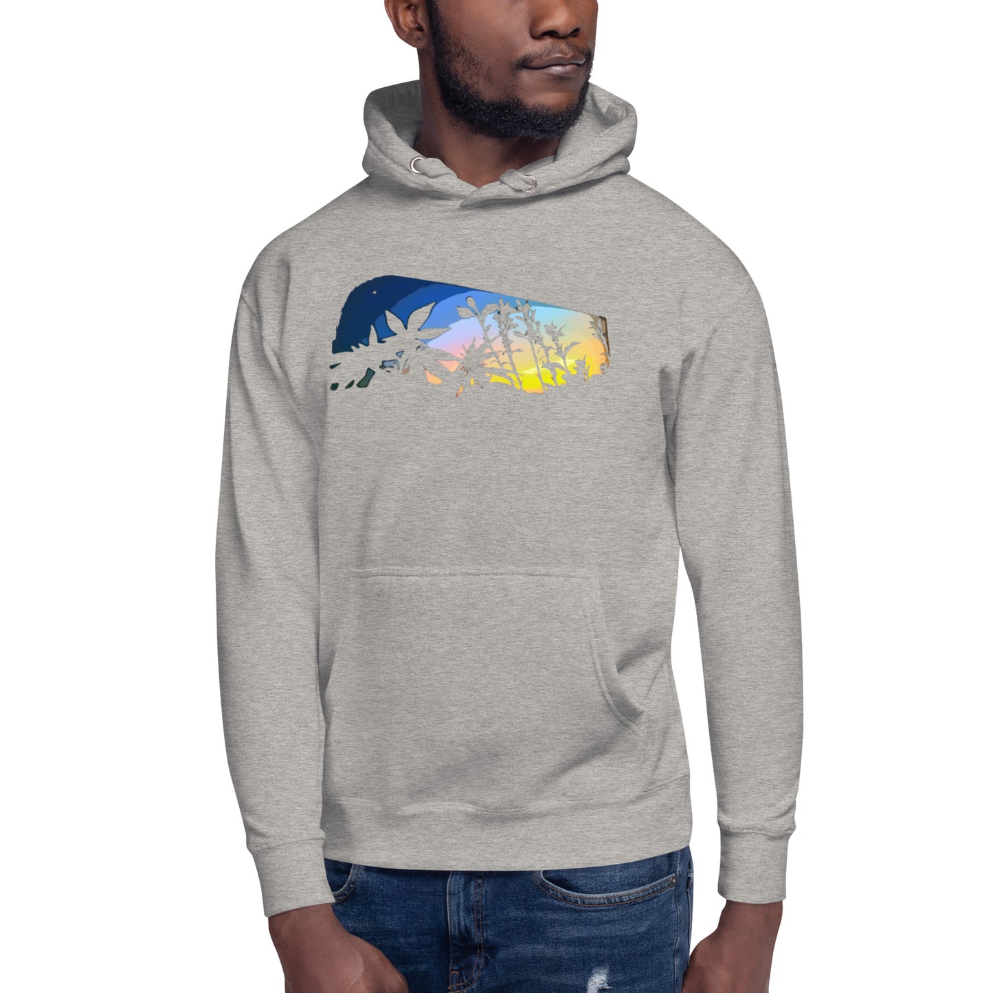 Cannabis and Starflower Moon Unisex Hoodie