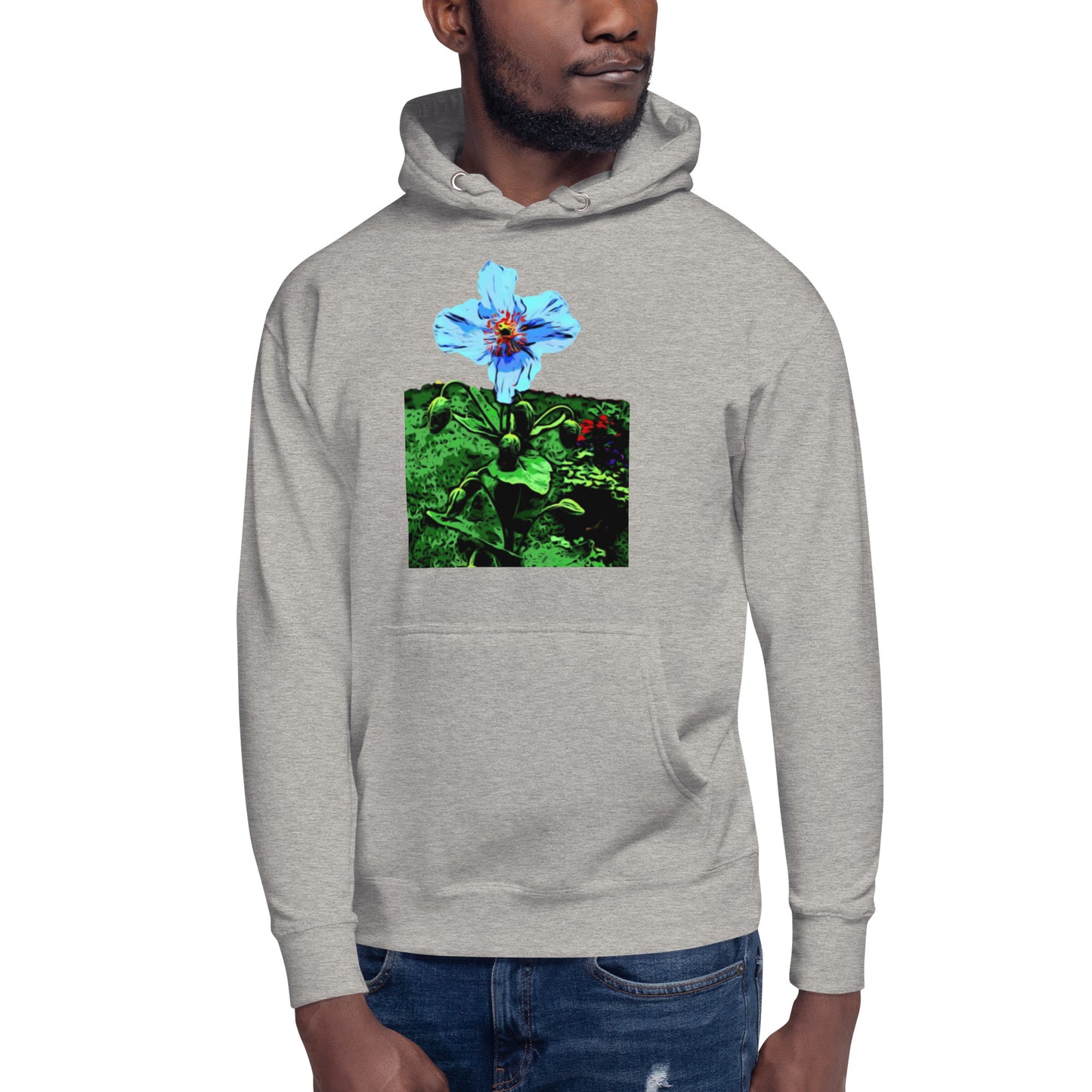 Blue Poppy Flower Unisex Hoodie