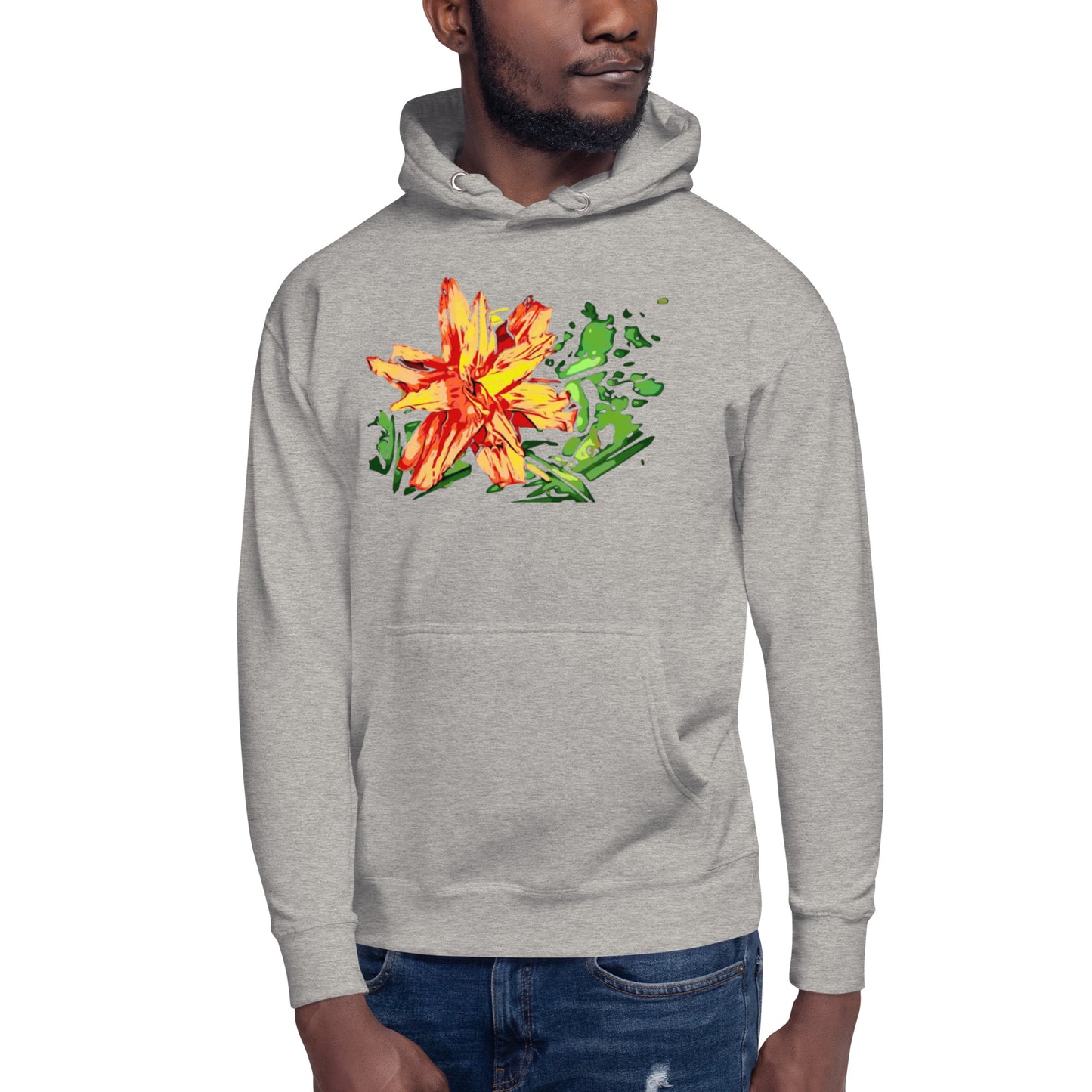 Orange Flower Unisex Hoodie