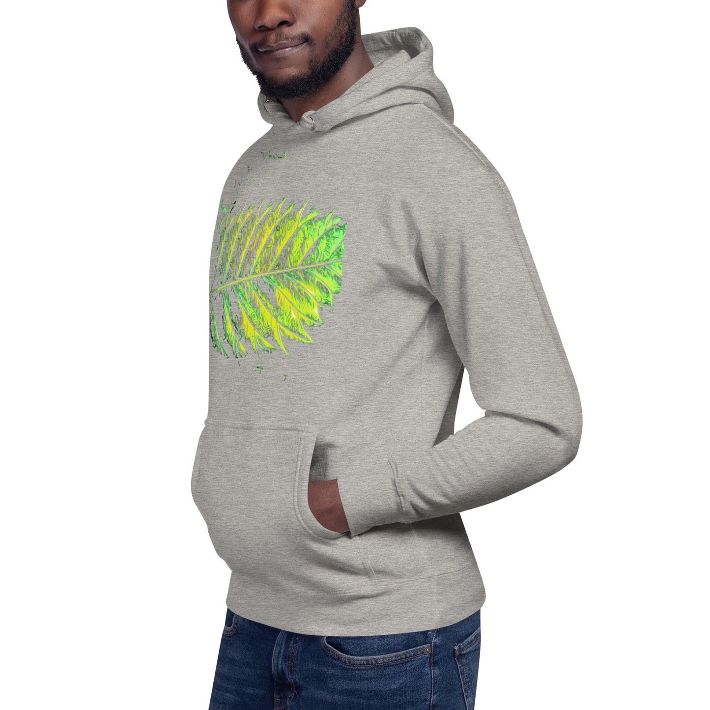 Double Serrated Cannabis Leaf Unisex Hoodie