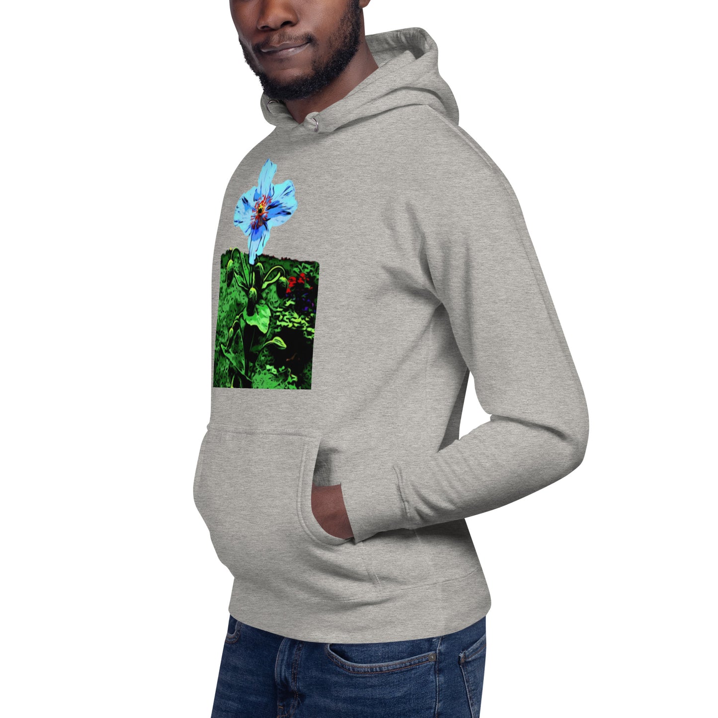 Blue Poppy Flower Unisex Hoodie