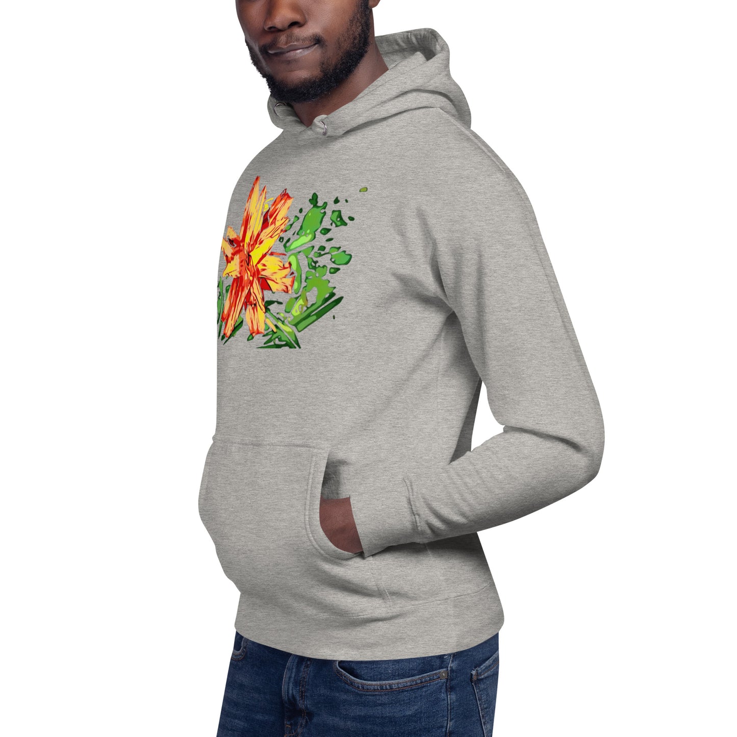 Orange Flower Unisex Hoodie
