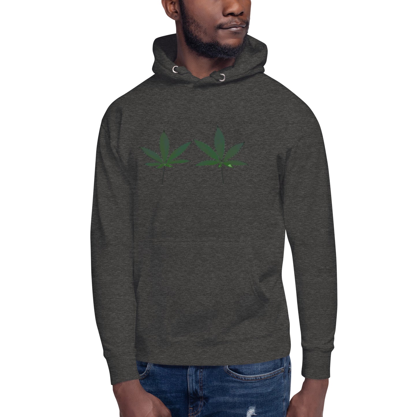 Green Cannabis Leaves Unisex Hoodie