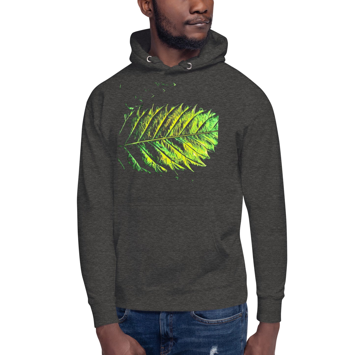Double Serrated Cannabis Leaf Unisex Hoodie