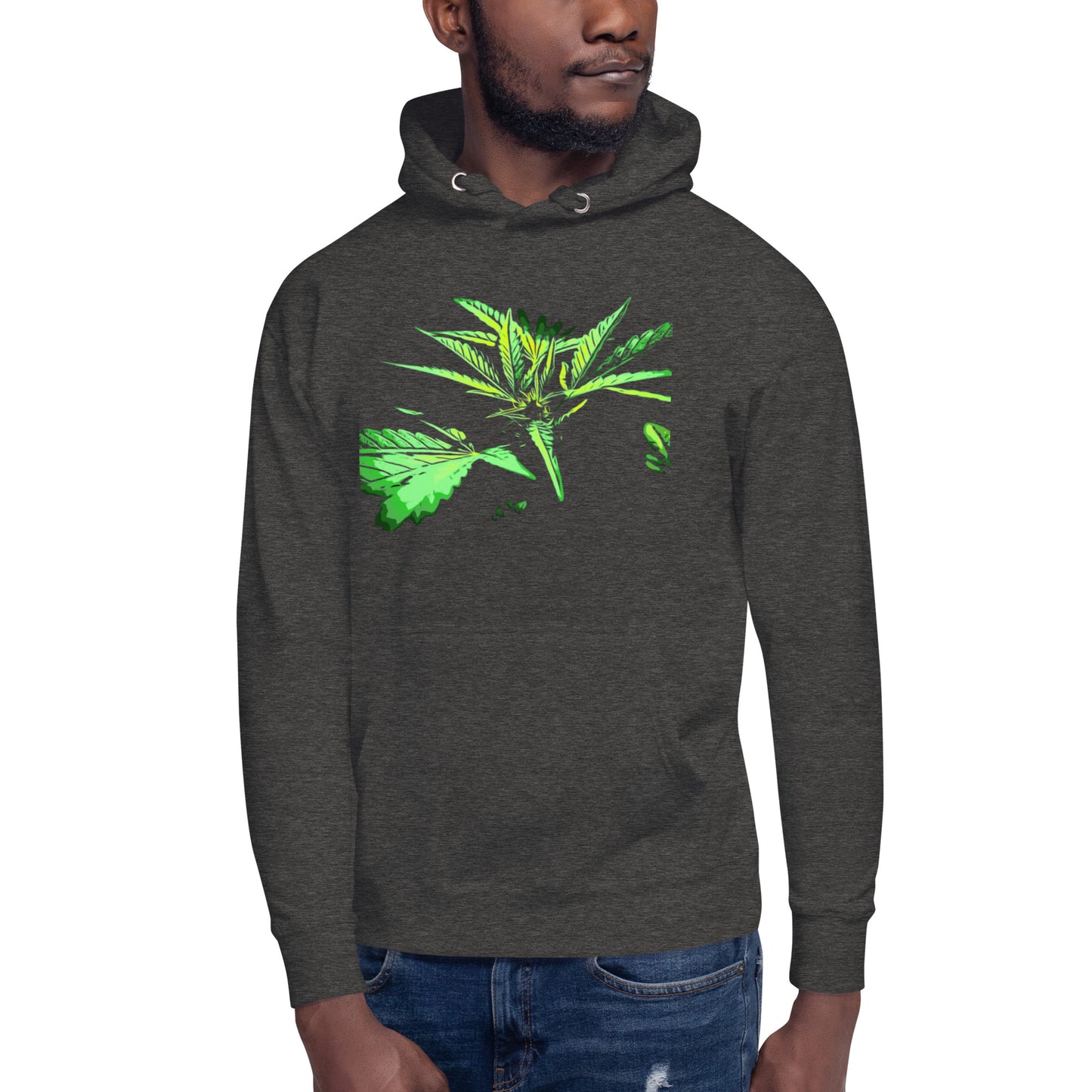 Close Up Praying Cannabis Plant Unisex Hoodie