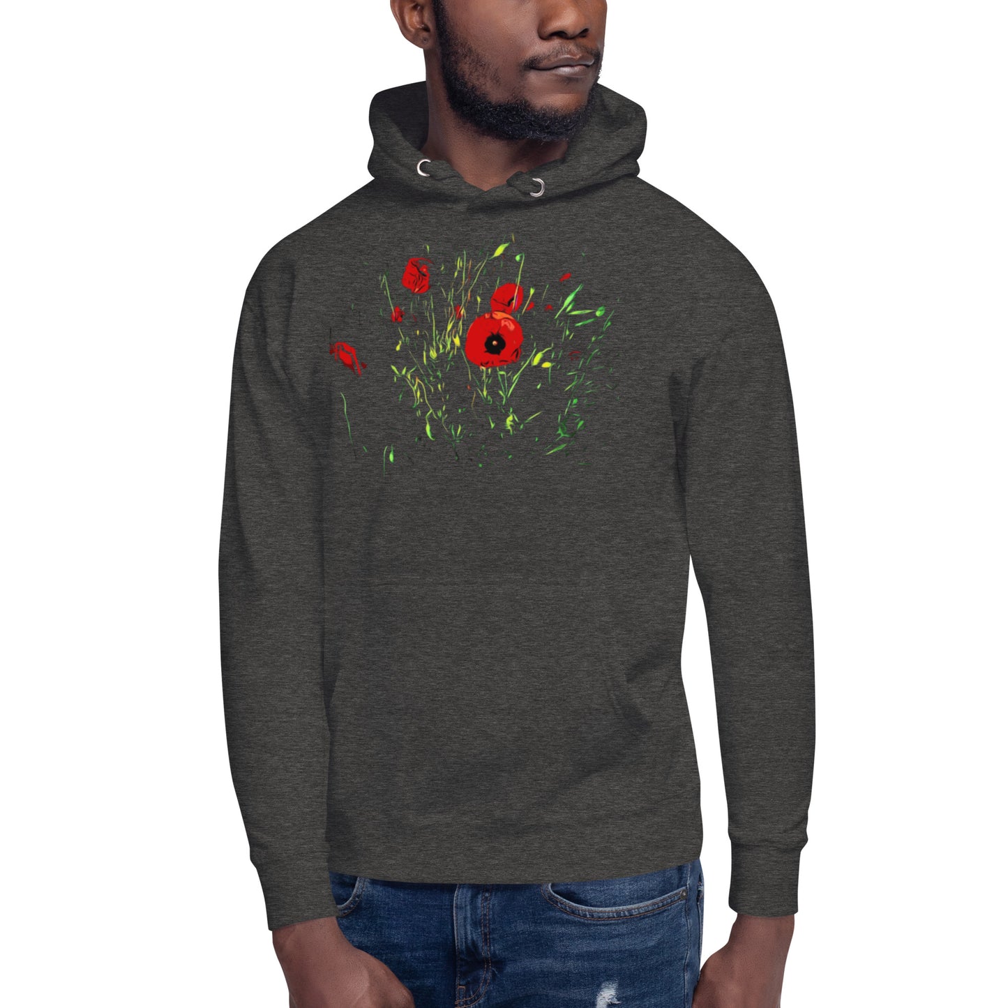 Field of Red Poppy Flowers Unisex Hoodie