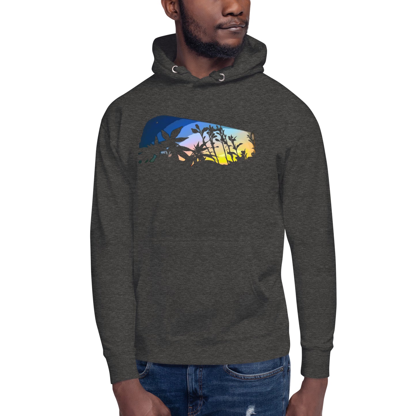 Cannabis and Starflower Moon Unisex Hoodie