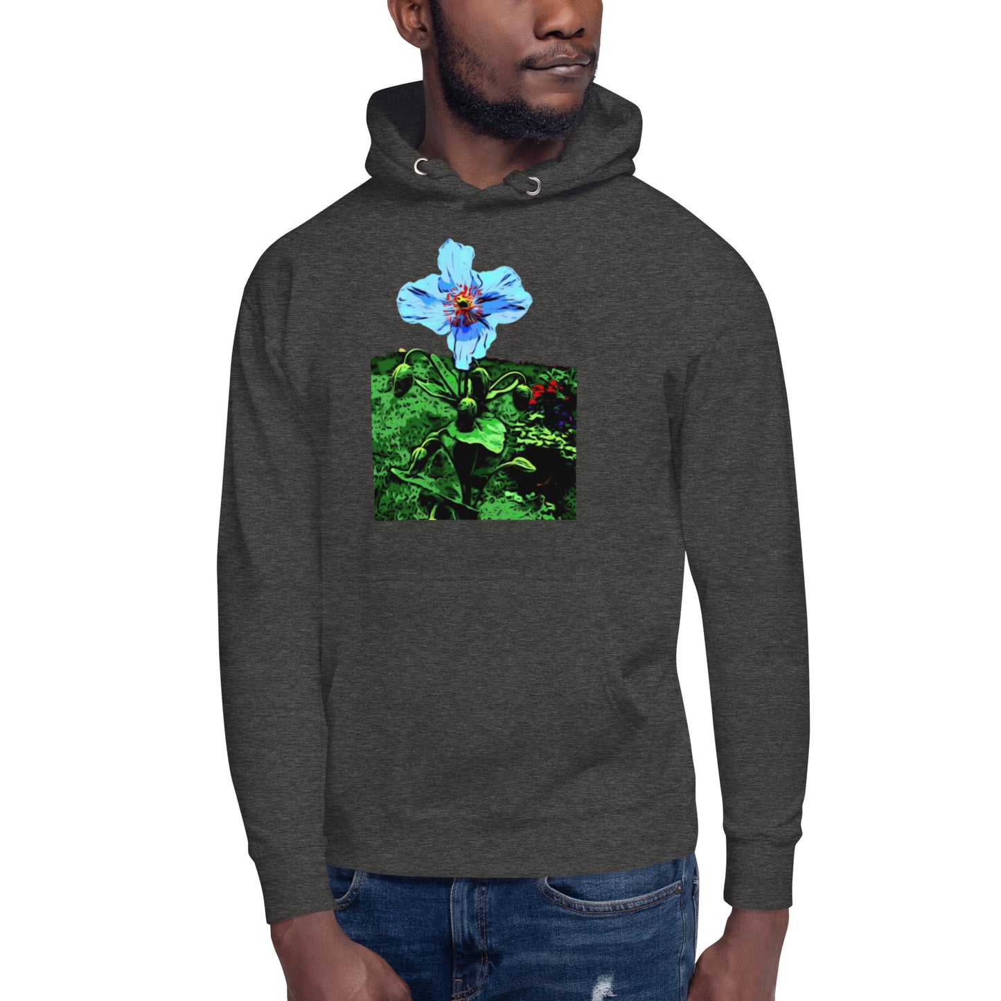 Blue Poppy Flower Unisex Hoodie