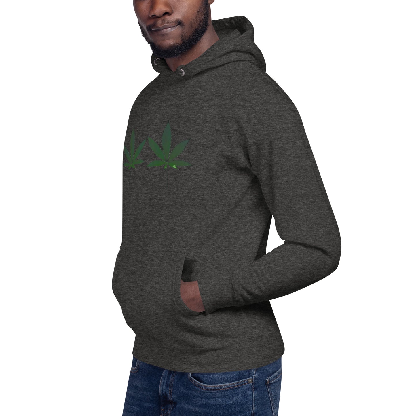 Green Cannabis Leaves Unisex Hoodie