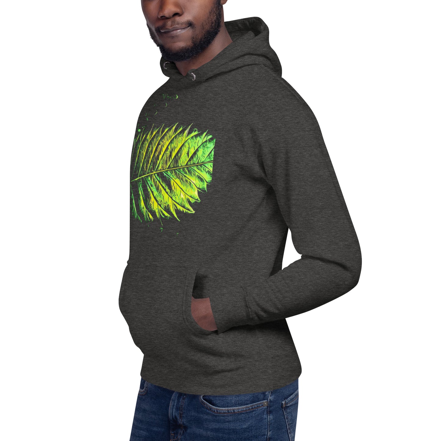 Double Serrated Cannabis Leaf Unisex Hoodie