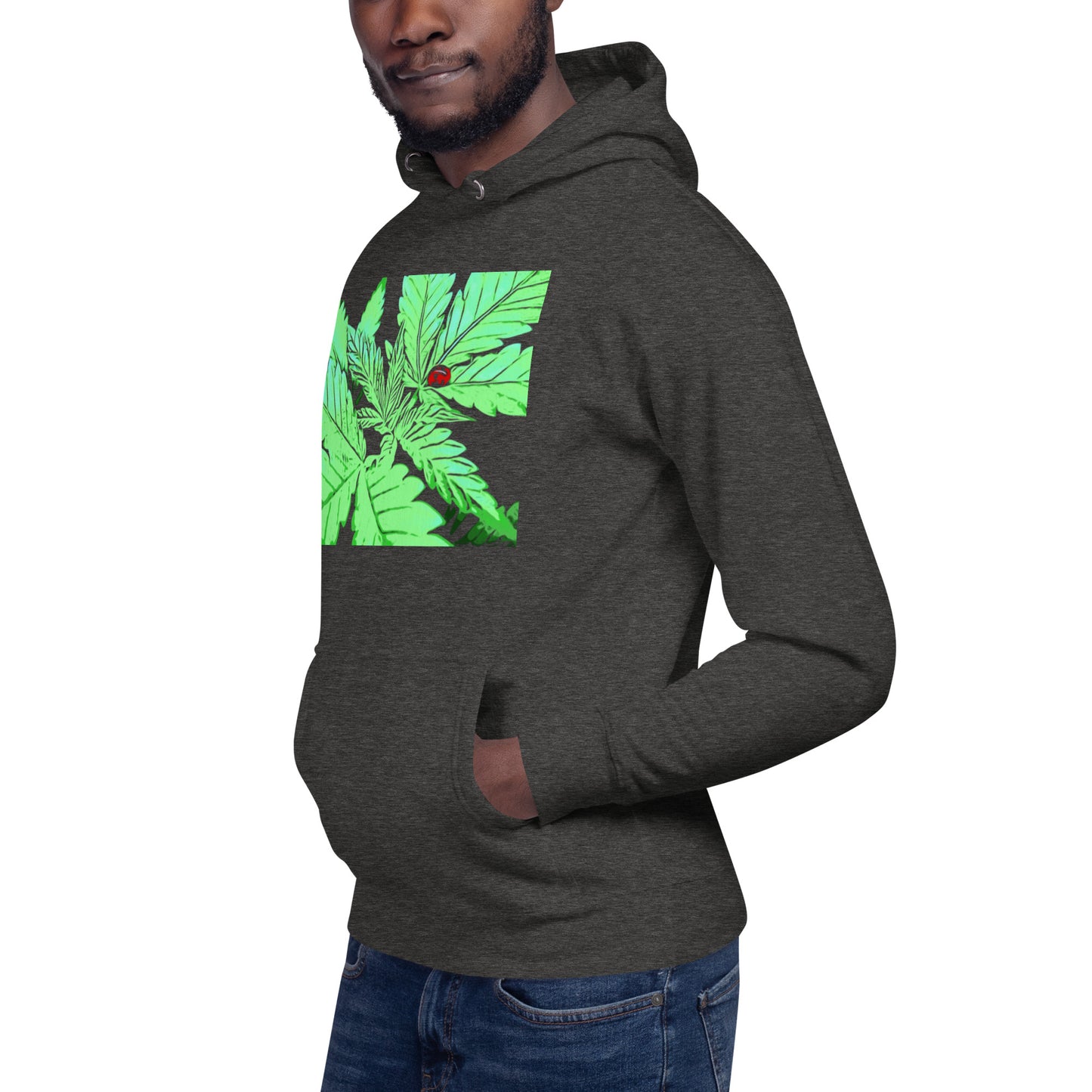 Ladybug Cannabis Plant Unisex Hoodie