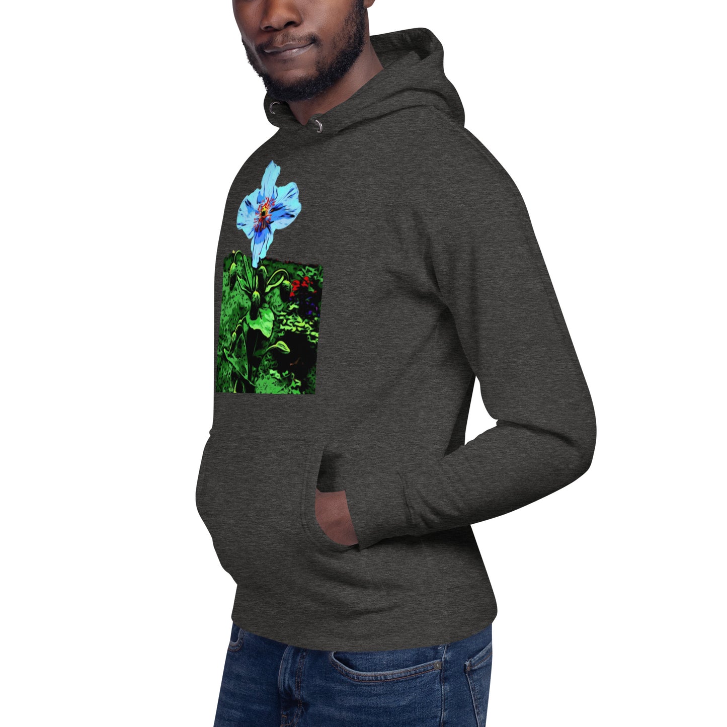 Blue Poppy Flower Unisex Hoodie