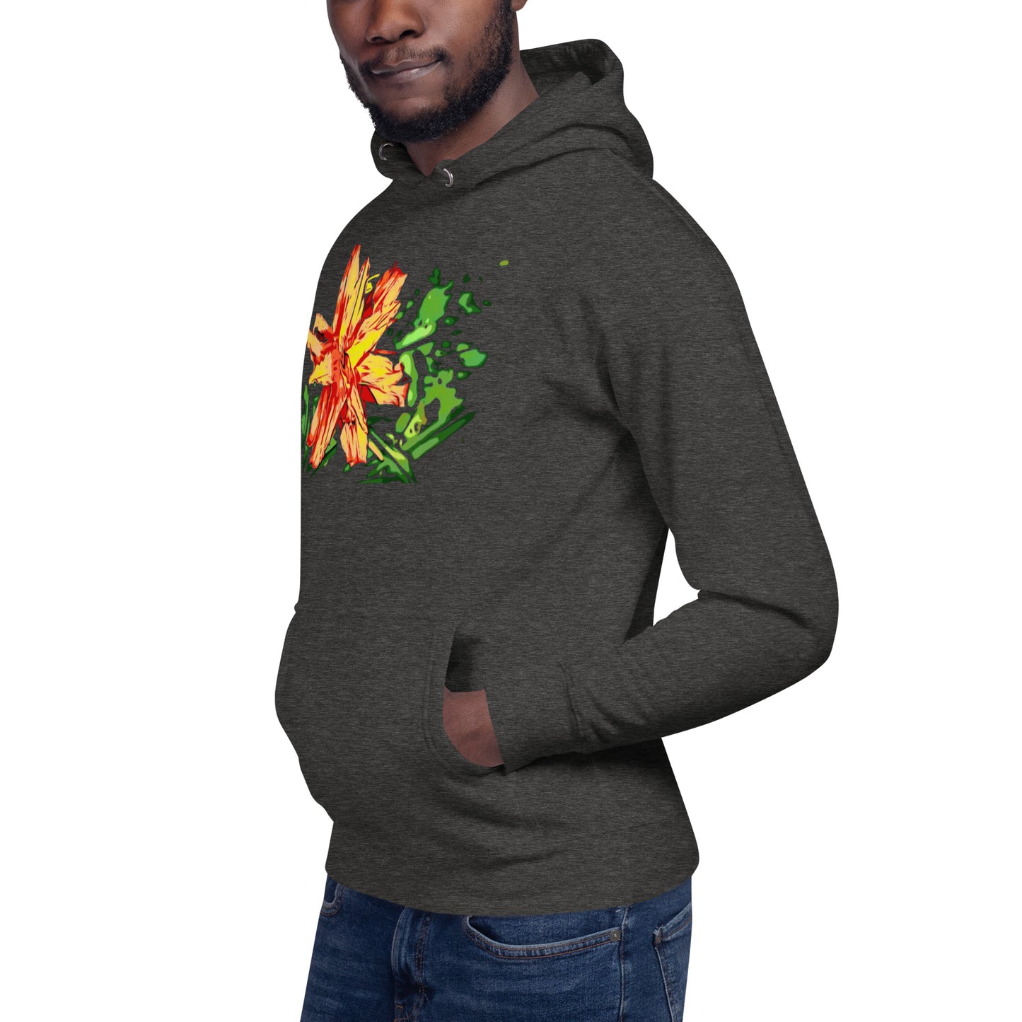 Orange Flower Unisex Hoodie