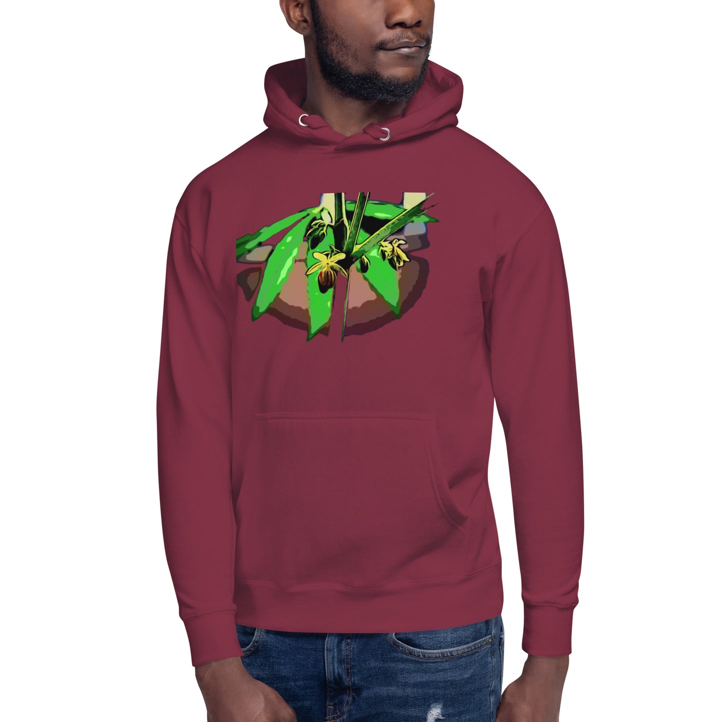 Male Flowering Cannabis Plant Unisex Hoodie