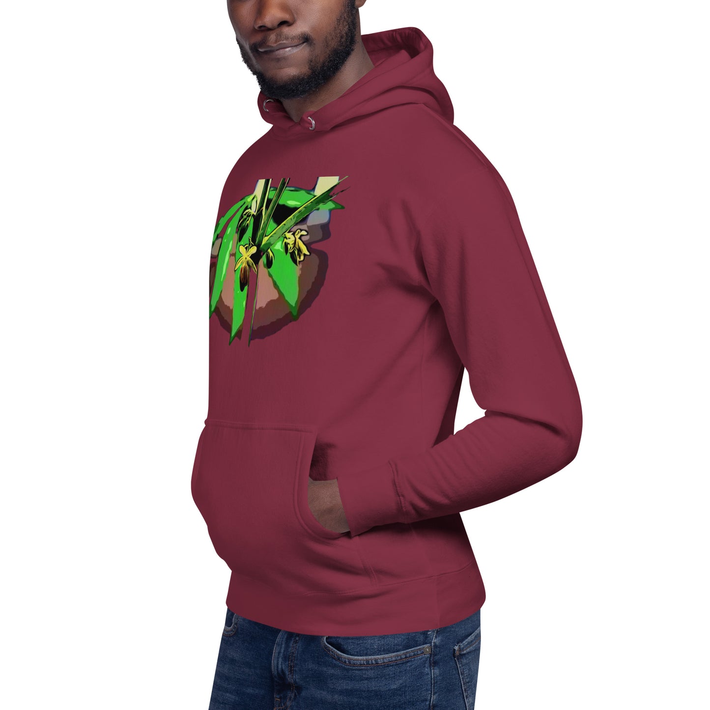 Male Flowering Cannabis Plant Unisex Hoodie