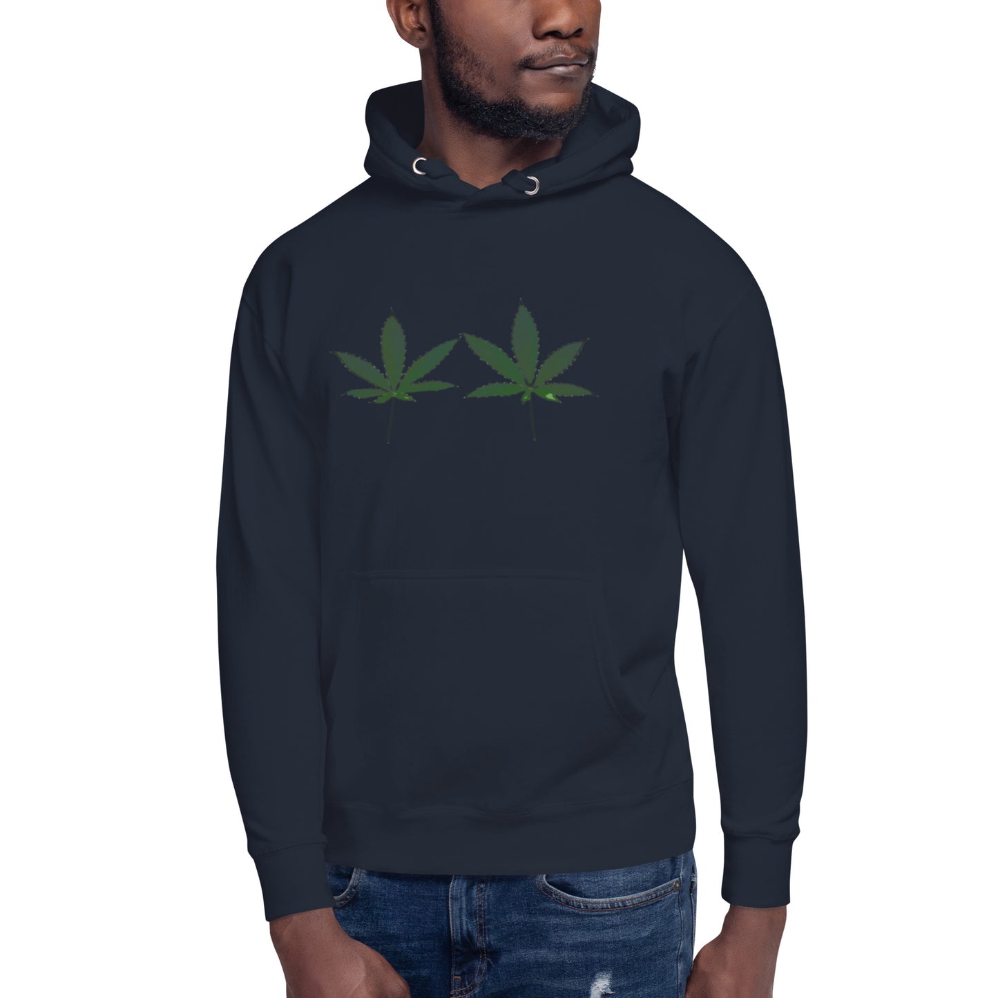 Green Cannabis Leaves Unisex Hoodie