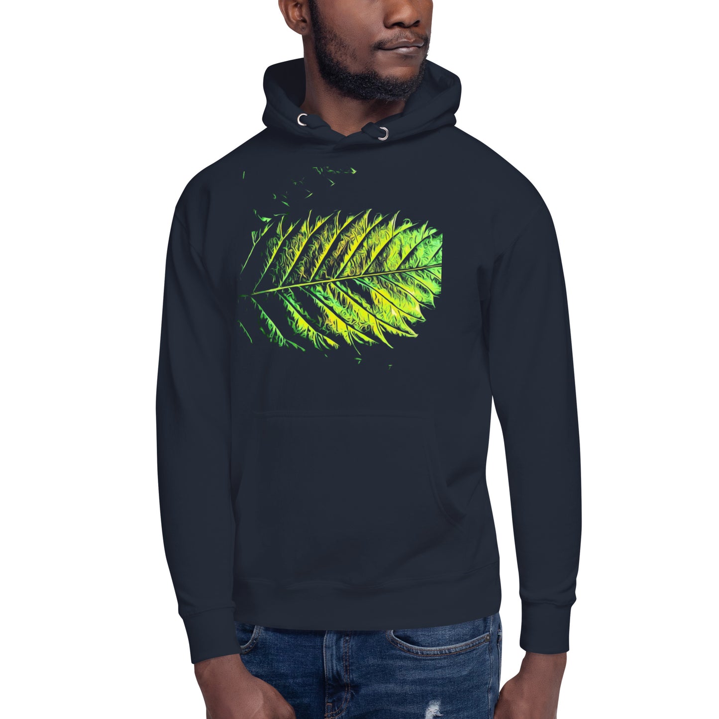 Double Serrated Cannabis Leaf Unisex Hoodie