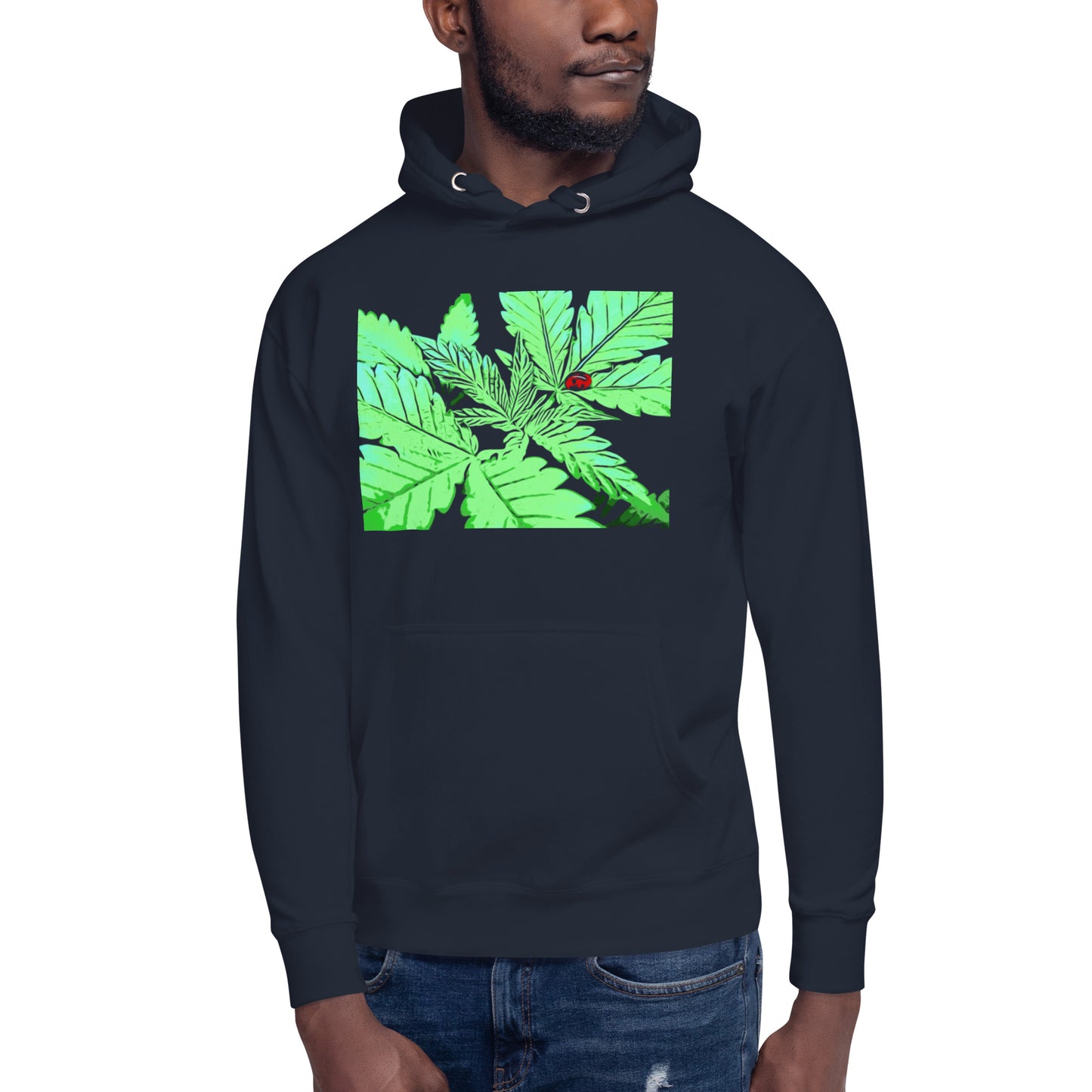 Ladybug Cannabis Plant Unisex Hoodie