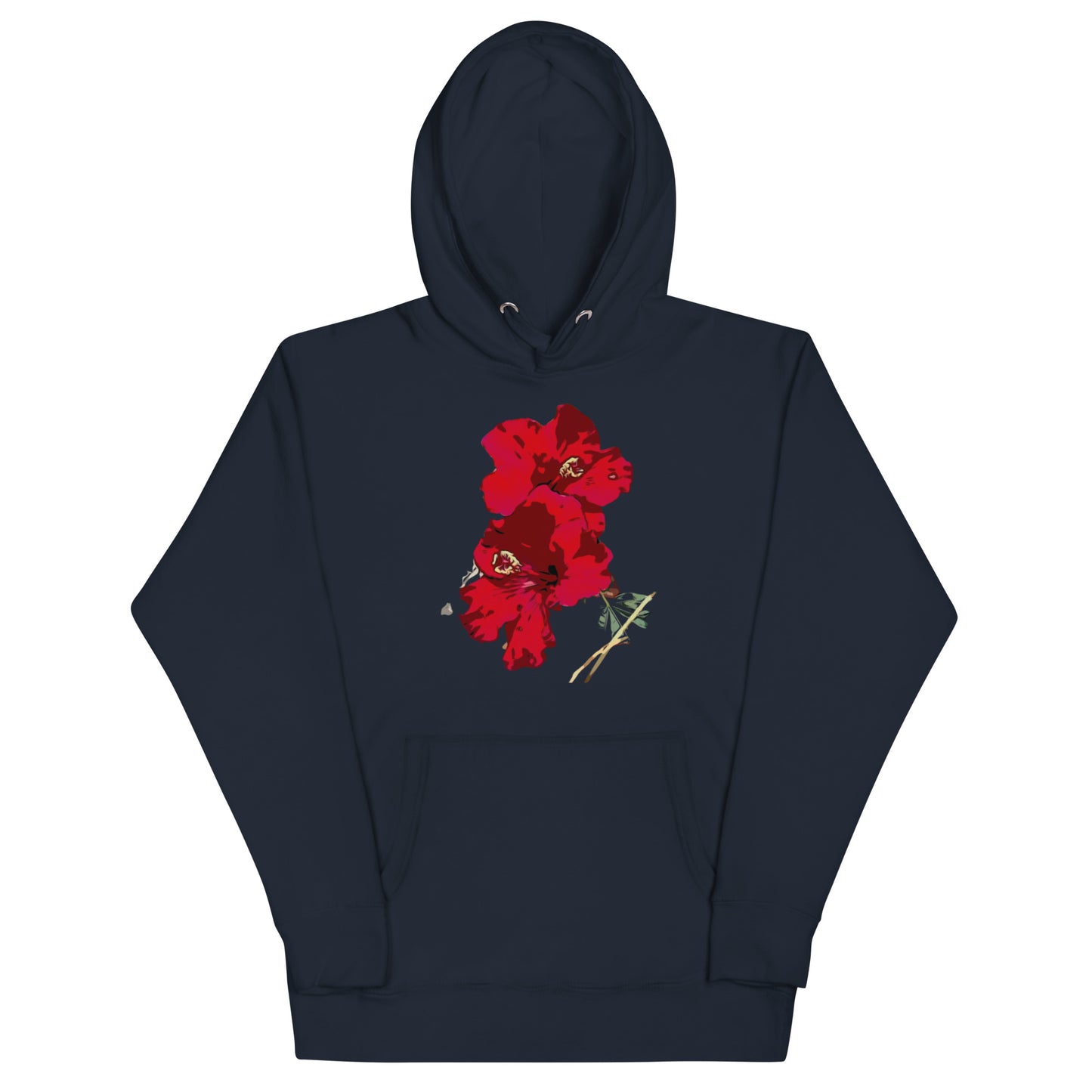 Twin Hibiscus Flowers Unisex Hoodie