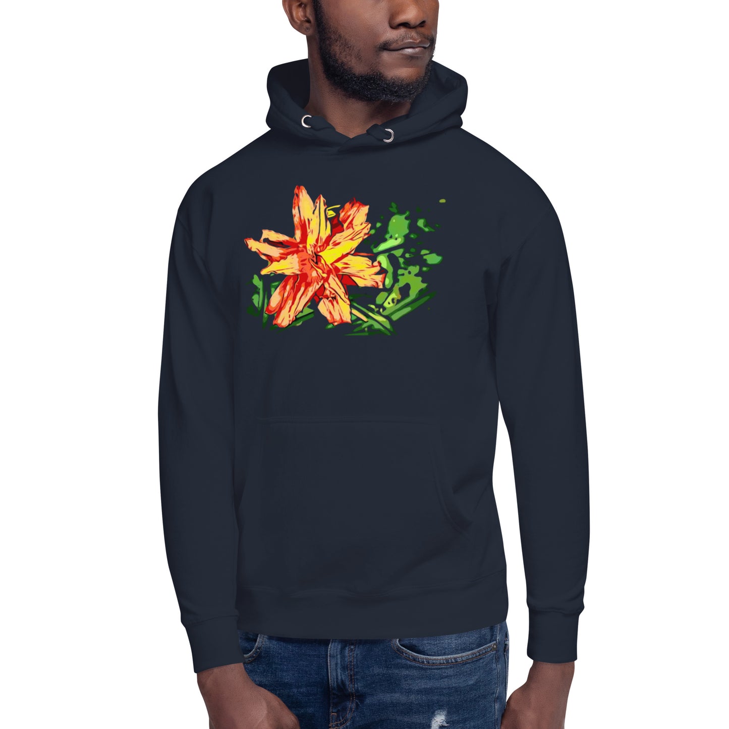 Orange Flower Unisex Hoodie