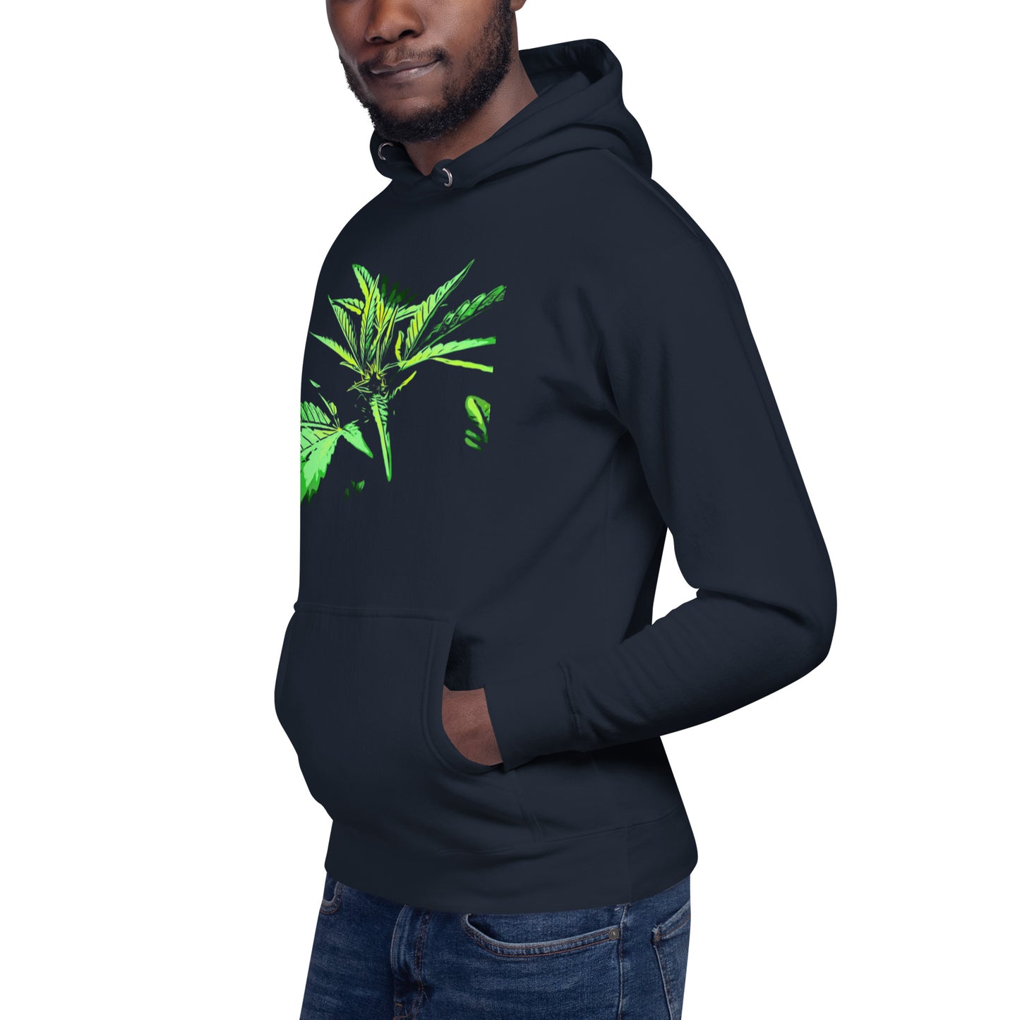 Close Up Praying Cannabis Plant Unisex Hoodie
