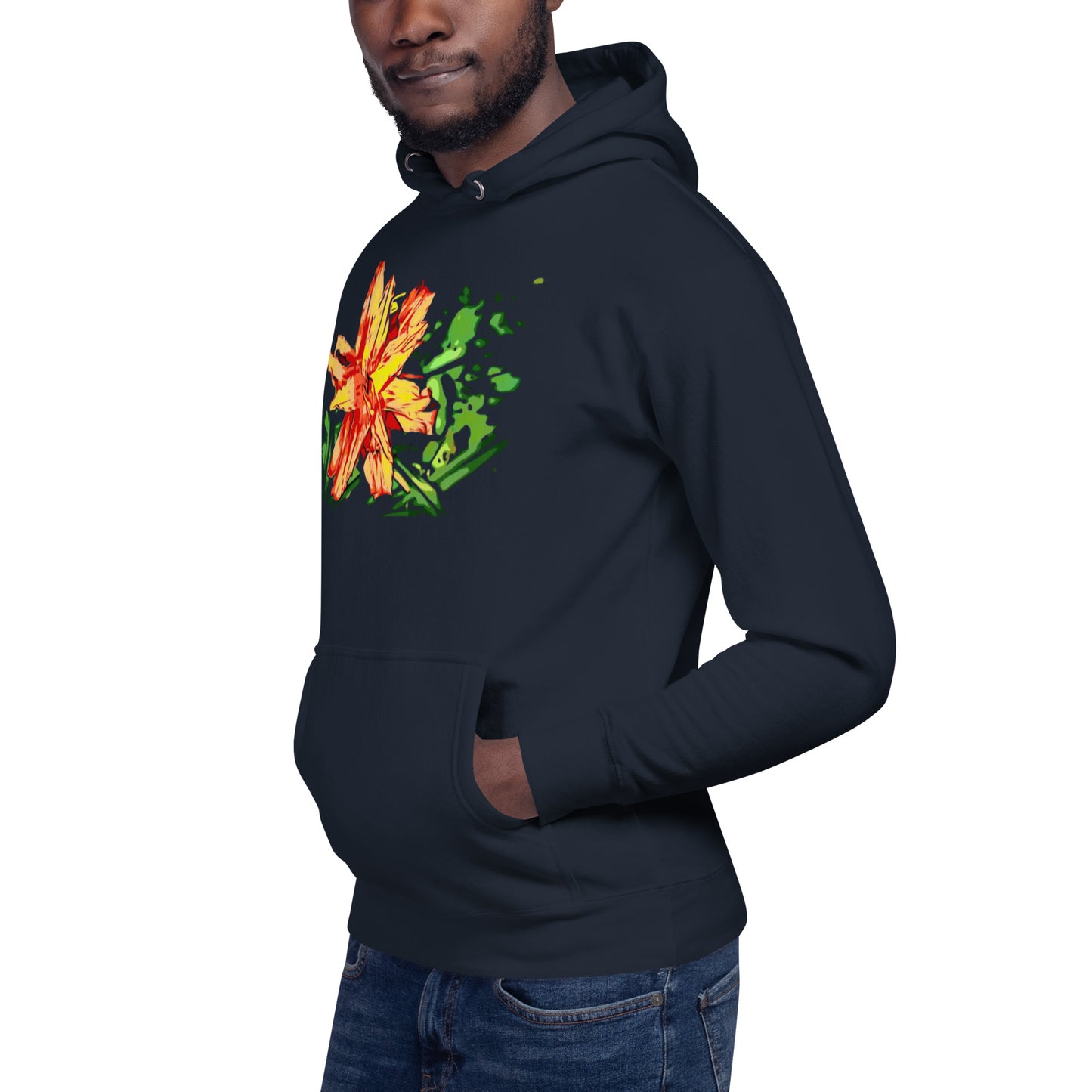 Orange Flower Unisex Hoodie