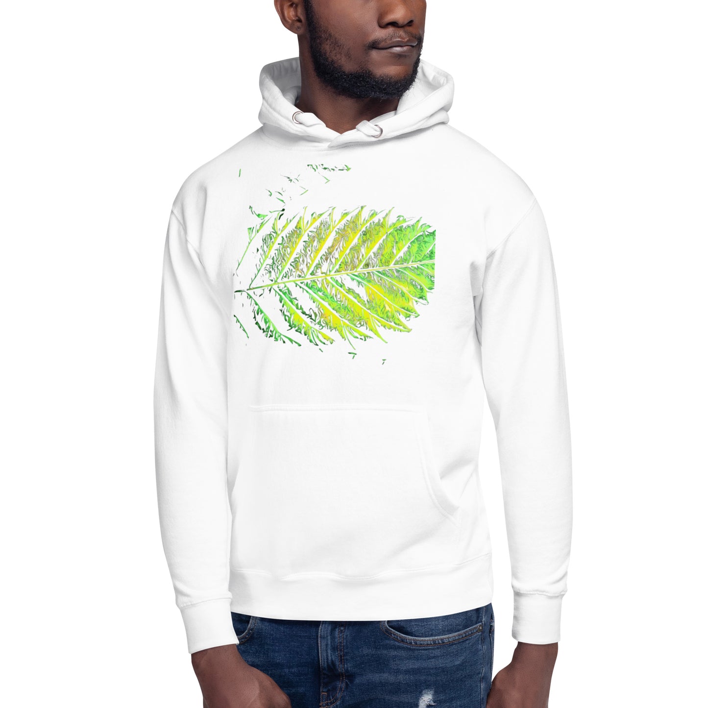 Double Serrated Cannabis Leaf Unisex Hoodie