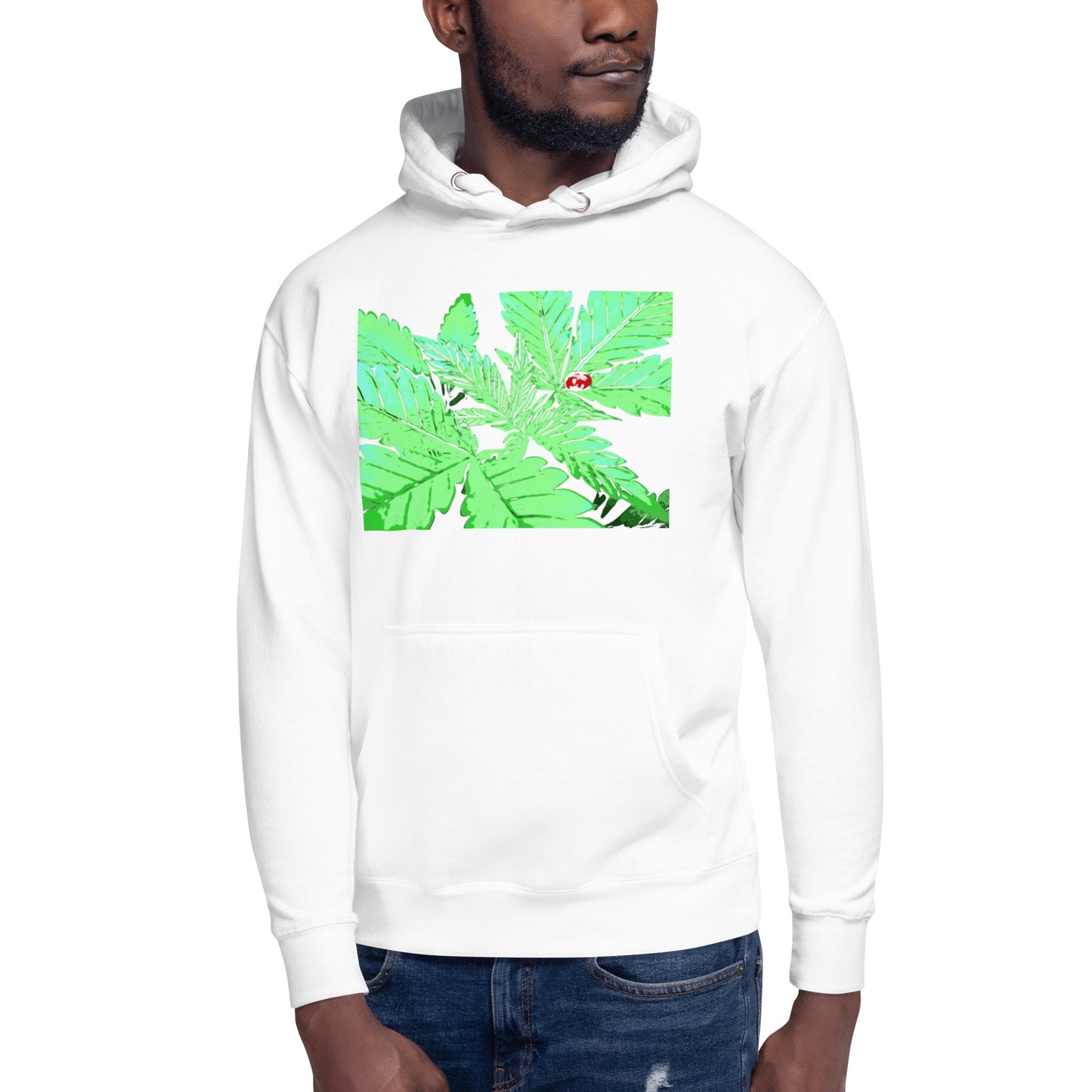 Ladybug Cannabis Plant Unisex Hoodie