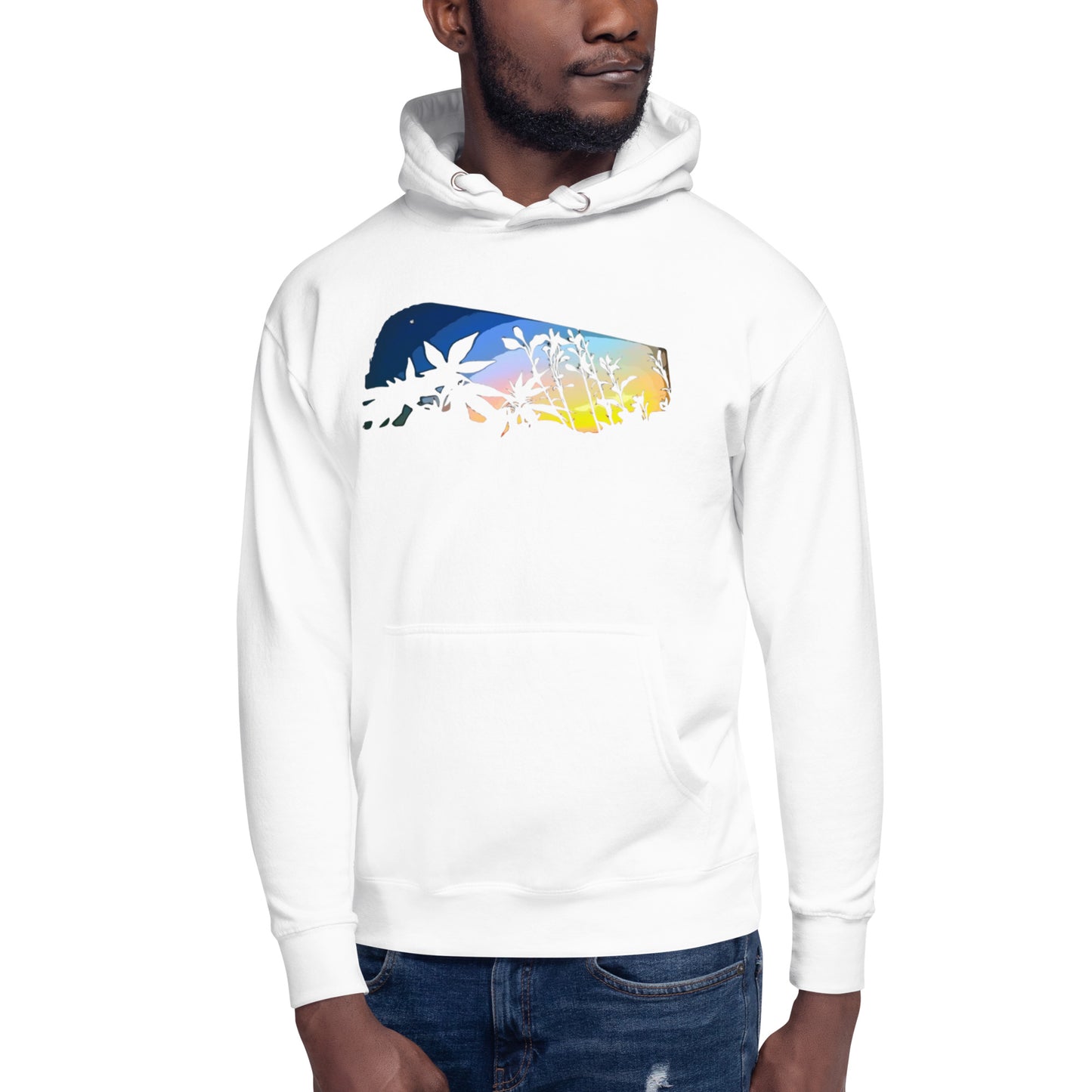 Cannabis and Starflower Moon Unisex Hoodie