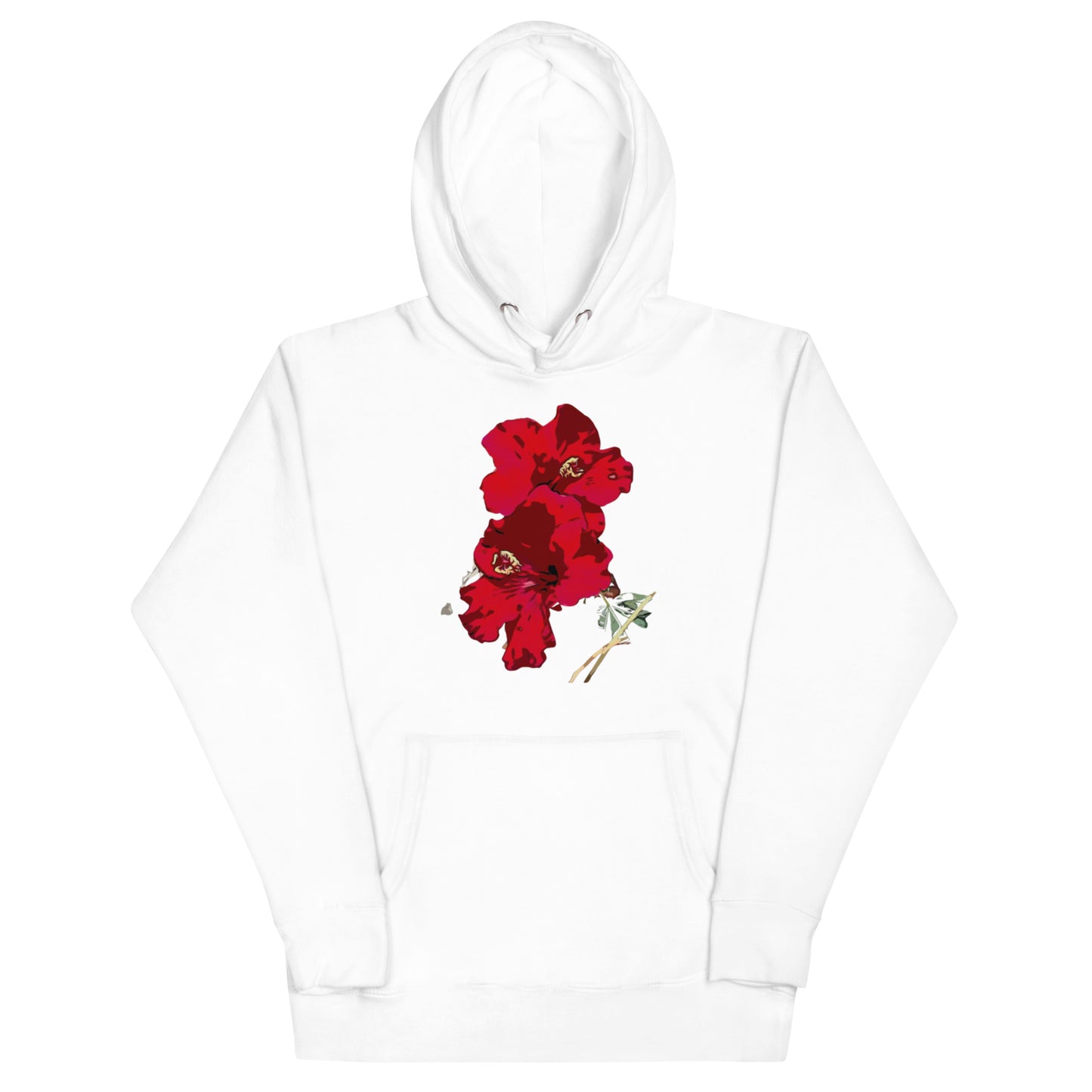 Twin Hibiscus Flowers Unisex Hoodie