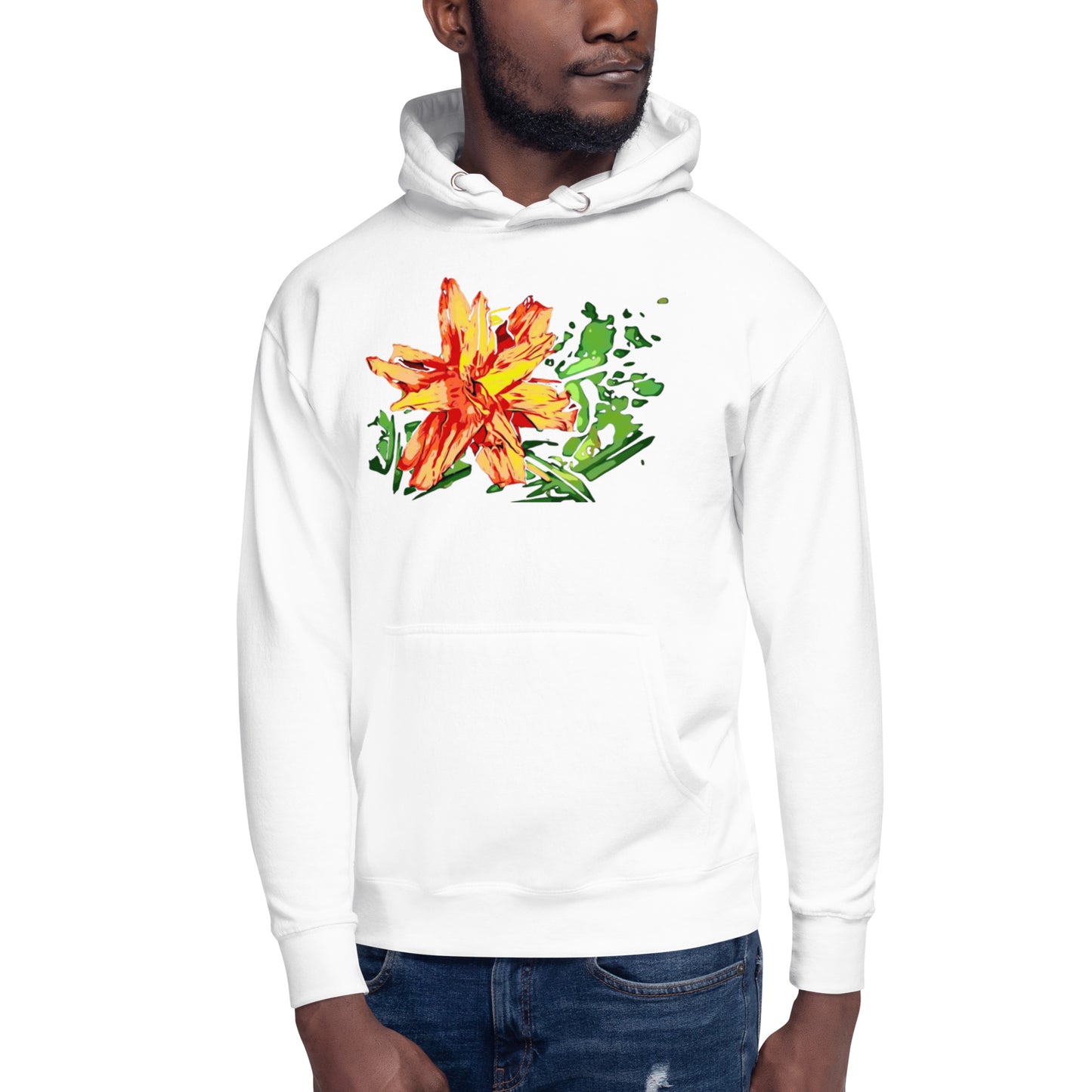 Orange Flower Unisex Hoodie