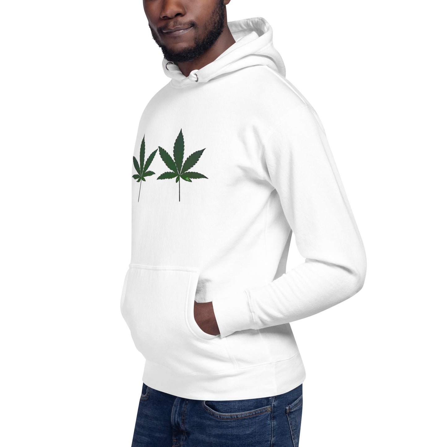 Green Cannabis Leaves Unisex Hoodie