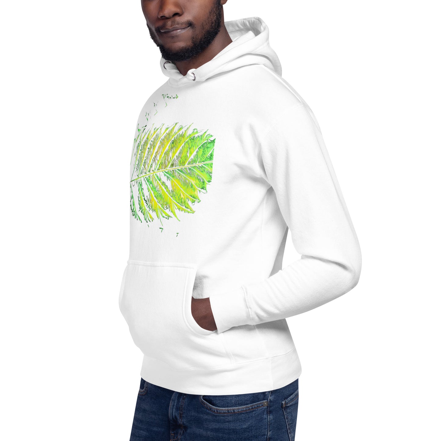 Double Serrated Cannabis Leaf Unisex Hoodie