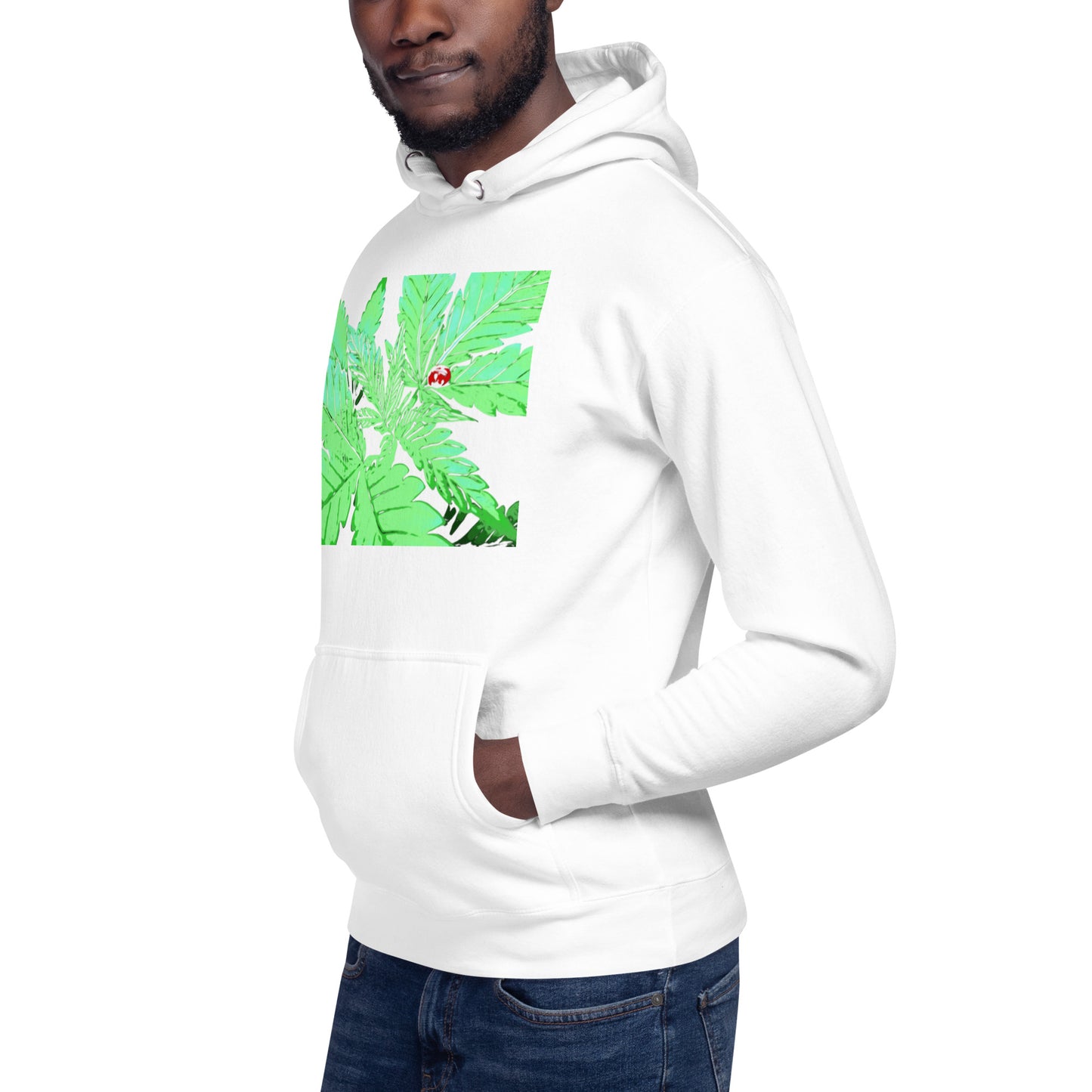 Ladybug Cannabis Plant Unisex Hoodie