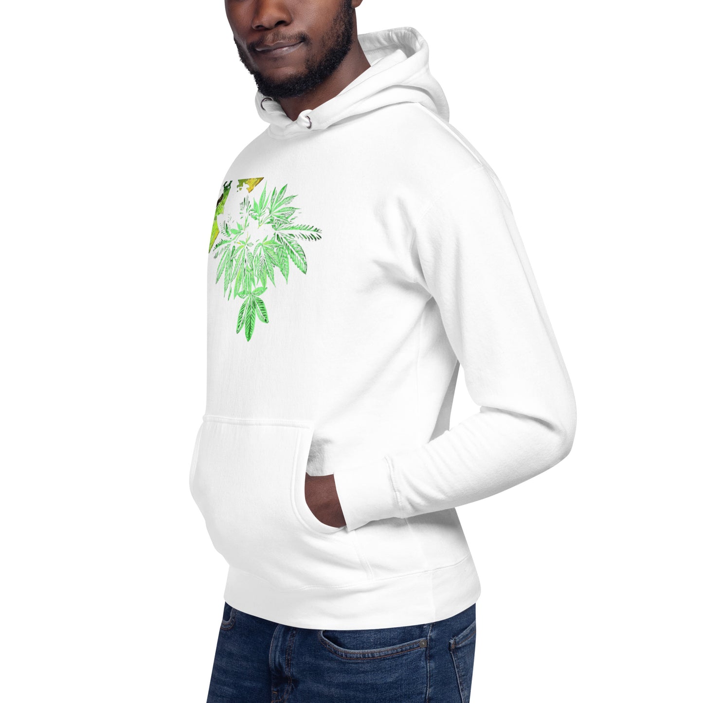 Sleeping Broad Leaf Cannabis Plant Unisex Hoodie