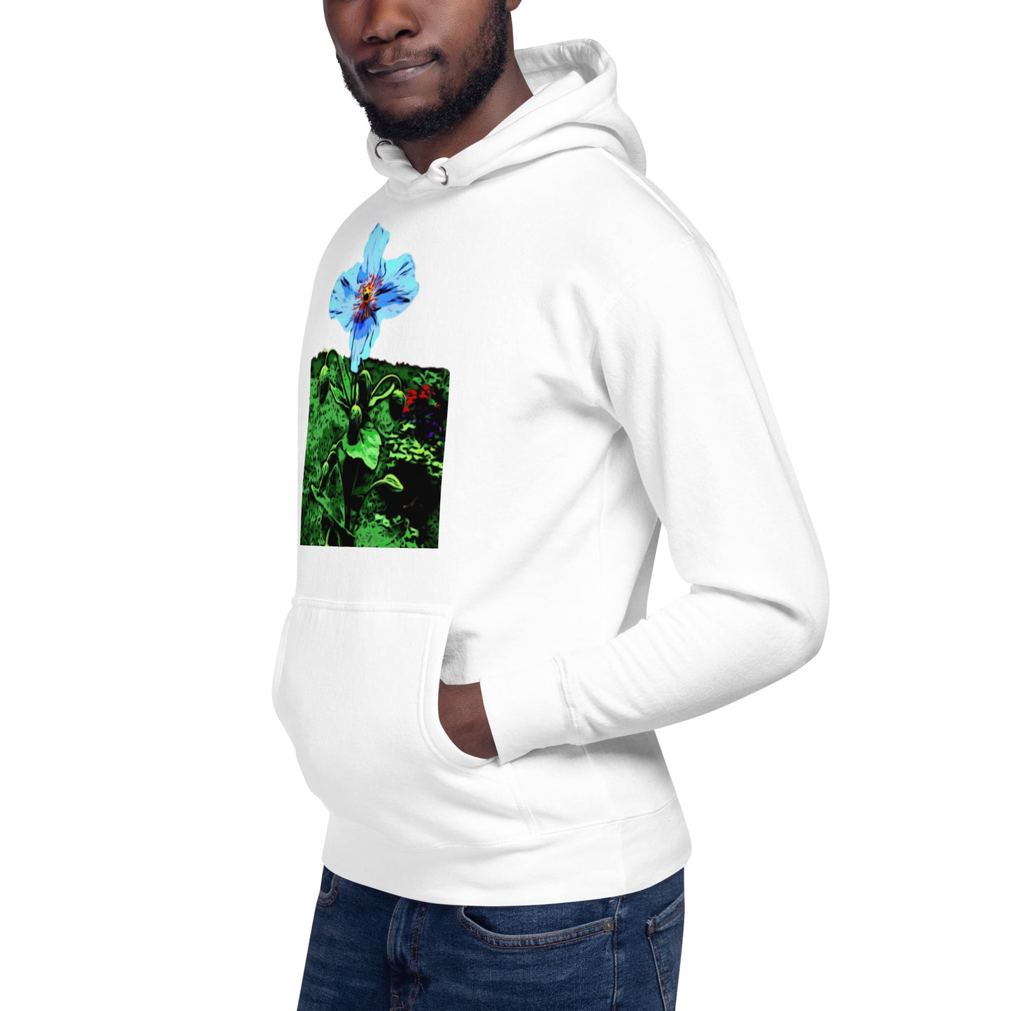 Blue Poppy Flower Unisex Hoodie