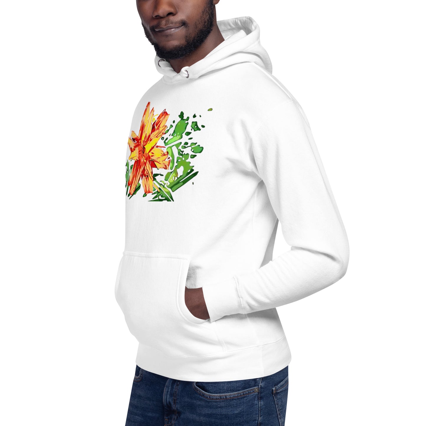 Orange Flower Unisex Hoodie