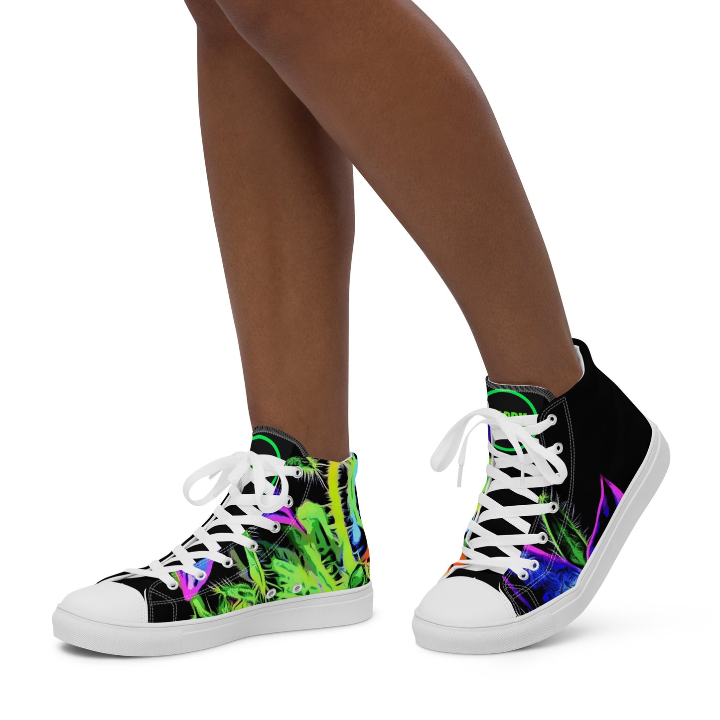 Starflower Women’s high top canvas shoes