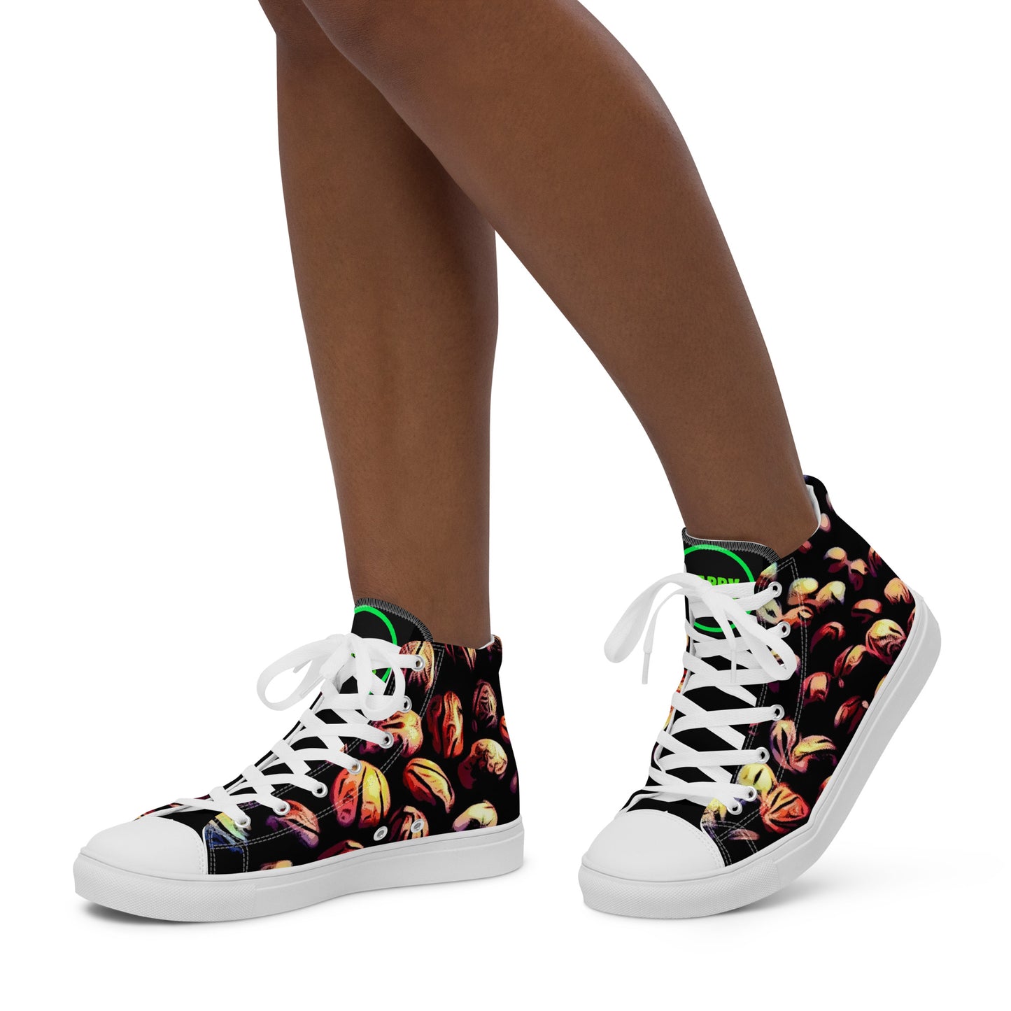 Lovely Beans Cannabis Seeds Women’s high top canvas shoes