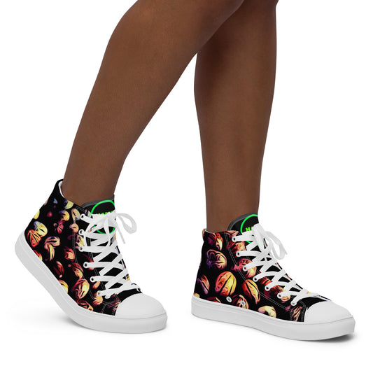 Lovely Beans Cannabis Seeds Women’s high top canvas shoes